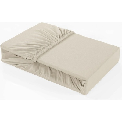 Klinmam Home bavlna napínací prostěradlo Elastan krémové 90-100x200