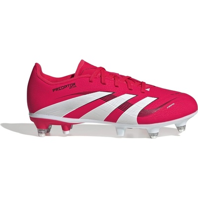 Adidas Детски футболни бутонки Adidas Predator League Childrens Soft Ground Football Boots - Red/White