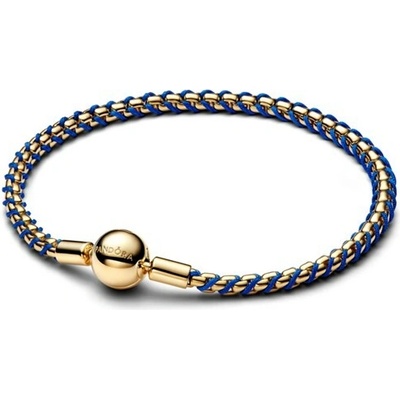 PANDORA Moments s modrou šnúrkou 16 cm 563816C02-16