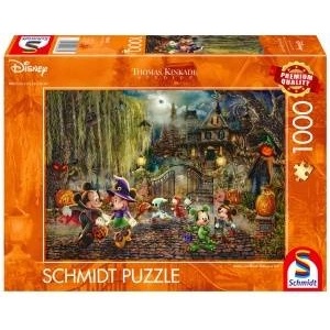 Schmidt Spiele Thomas Kinkade Studios: Disney Dreams Collection - Mickey & Minnie Halloween Fun (1000 Pieces)