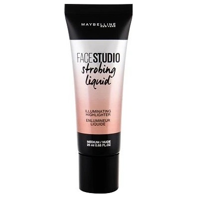 Maybelline FaceStudio Strobing Liquid Rozjasňovač Medium 25 ml