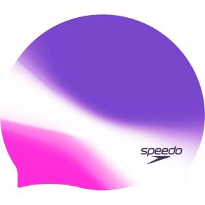 Speedo Шапка за плуване Speedo Multi Color Silicone Cap Swim cap - Indigo Glow / White / Margarita Pink - размер One Size (581-0338-0111)