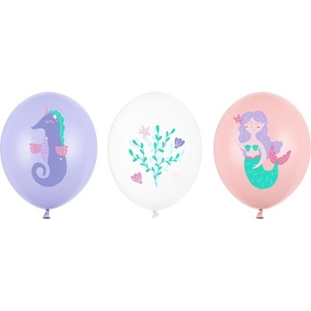 Party Deco Латексови Балони - Морски Свят 30см - (1 пакет / 3 бр. )