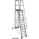 KRAUSE Сгъваема едностранна платформена стълба Krause Vario Compact, 9 стъпала, основа 1440 мм (10833150) (10833150)