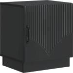 vidaXL Нощно шкафче Черно 43 x 34, 5 x 47 см Инженерна дървесина (895257)