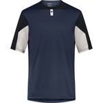 FOX Racing Мъжка фланелка с къс ръкав за колоездене FOX Racing Defend S/S Jersey Cycling jersey - Galaxy Blue - размер M (056-3990-0212)