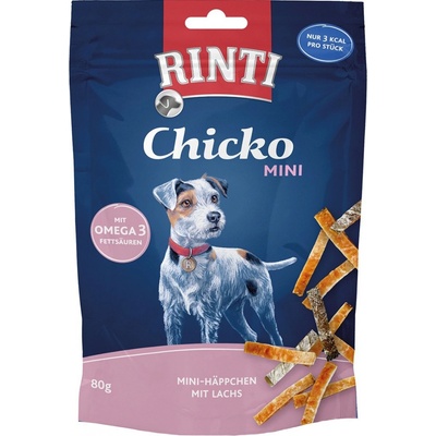 RINTI Chicko Mini kousky s lososem 6 x 80 g