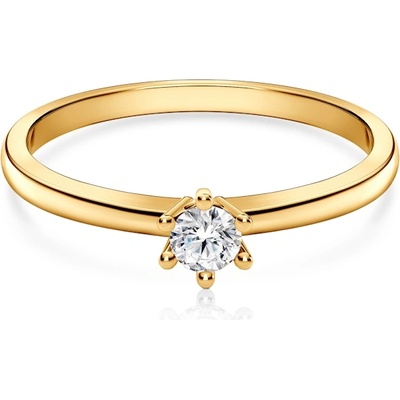 SAVICKI Годежен пръстен Savicki: злато, мойсанит