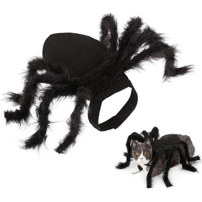 Lifreer Halloweenské pavoučí kostýmy pro psy a domácí mazlíčky plyšový