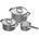 ZWILLING Pure Комплект тенджери с касерола и 2 капака, сив, 5 ел (1028809)
