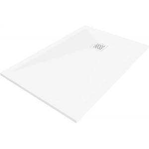 Mexen Stone+ правоъгълно композитно корито 110 x 90 см, бяло, бяла маска - 44109011-W (44109011-W)