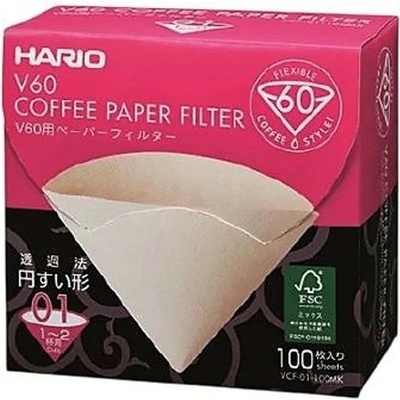 Hario V60-01 Dripper filter papier 100ks