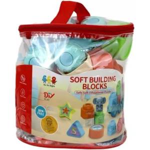 Man Yuk Toys Меки конструкторски блокчета - 27 бр (668-11b)