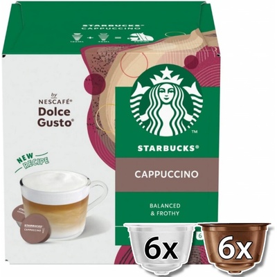 Starbucks Nescafé Dolce Gusto Cappuccino kávové kapsle 12 ks