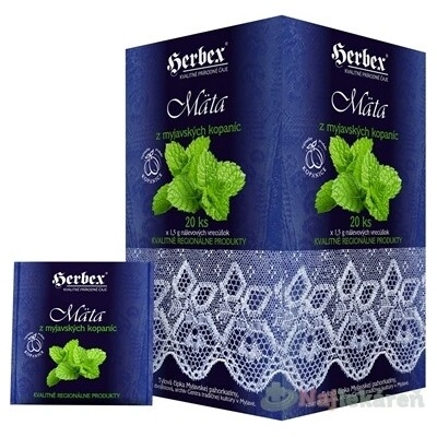 Herbex máta z Myjavských kopanic čaj 20 x 1,5 g