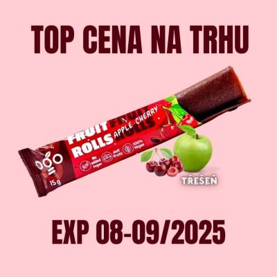 OGO Ovocná rolka jablko-třešeň 15g – Zboží Dáma