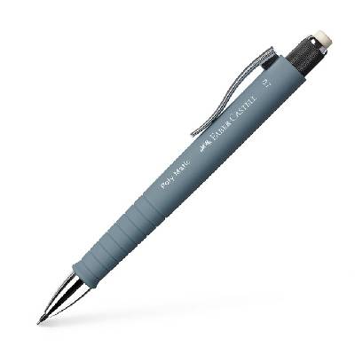 Автоматичен молив Faber-Castell Poly Matic, дебелина на линията 0.7 mm, сив