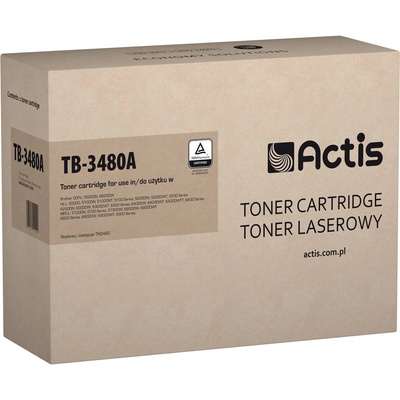 Compatible Тонер Actis TB-3480A (заместител за Brother TN-3480, стандартен, 8000 страници, черен) (TB-3480A)
