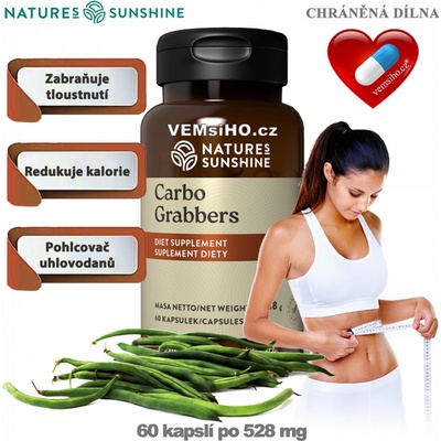 Nature’s Sunshine Carbo Grabbers 60 kapsúl po 528 mg