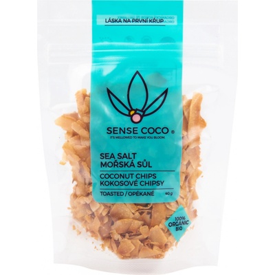 Sense coco Chipsy kokosové slané BIO 40 g