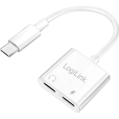 LogiLink UA0433 USB-C®, audio [1x USB-C® 1x USB-C® zásuvka, USB-C® zásuvka (nabíjení)]