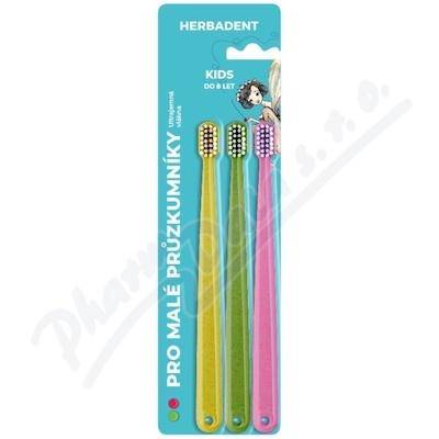 Herbadent Triplepack Kids zubní kartáček s ultrajmnými vlákny