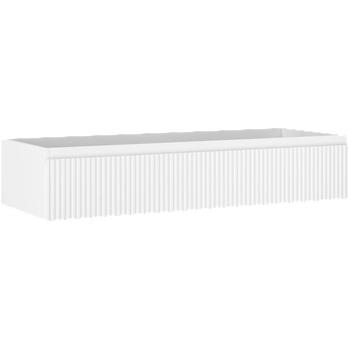 Mexen Rivel шкаф за баня под умивалник 120 см, 1 чекмедже, релефен, бял мат - 91A20-12023-1-BF01 (91A20-12023-1-BF01)