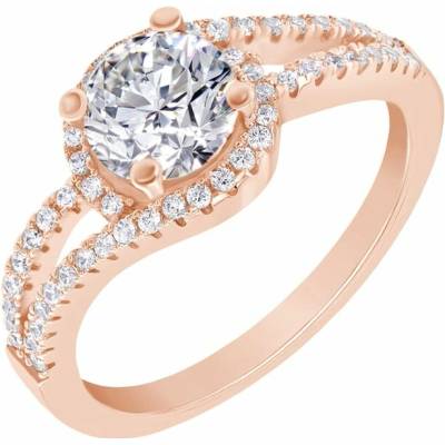 Eppi Halo zásnubný prsteň s diamantmi Jevelline RE36688