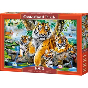 Castorland Пъзел Castorland от 1000 части - Тигри до водопада (C-104413-2)