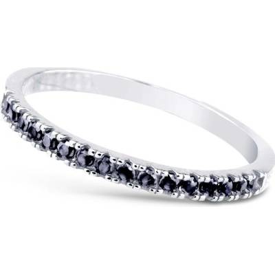 Cutie Jewellery gold dámský prsten Z6484 1670 ze zlata se zirkony Bílá Černá