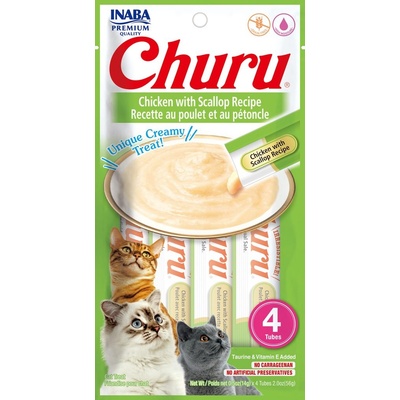 INABA Cat Churu Pyré kura s hrebenatkou 4 x 14 g