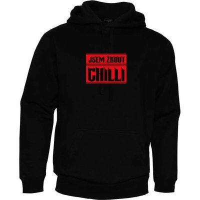 CHILLIMAT mikina Jsem Žrout Chilli černá