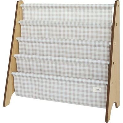 3 SPROUTS - Stojan na knižky Recycled Gringham/Beige