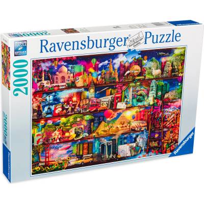 Ravensburger Пъзел Ravensburger от 2000 части - Светът на книгите (16685)