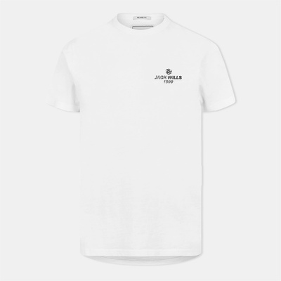 Jack Wills Тениска Jack Wills Men's JW Reverse Print Regular Fit T-Shirt - White