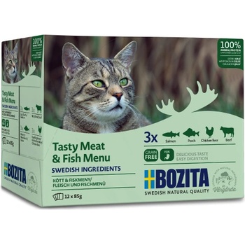 Bozita Multibox парчета месо и риба в желе (12 x 85 g)