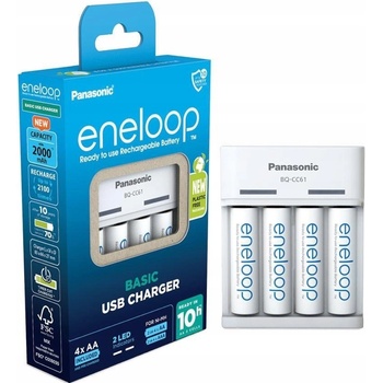 Panasonic ENELOOP EKO BQ-CC61 USB + 4x AA 2000mAh