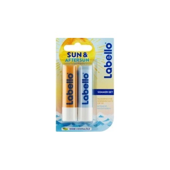 Beiersdorf Labello SUN балсам за устни след слънце 2x4.8 г