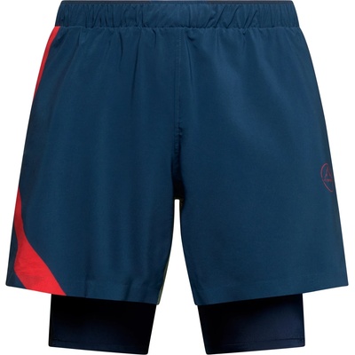 La Sportiva Мъжки панталон за бягане La Sportiva Flow 5 Short Running trousers - Night Sky / Cypress (027-1055-0311)