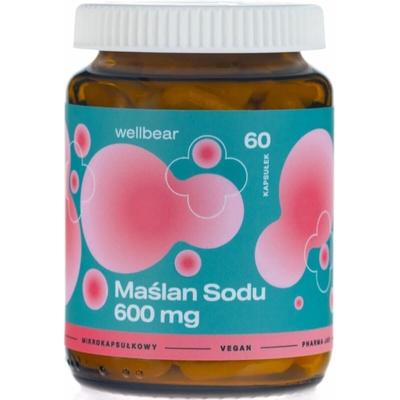 Wellbear Butyrát sodný 600 mg 60 kapsúl
