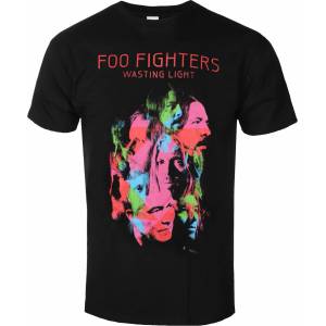 ROCK OFF Мъжка тениска Foo Fighters - Wasting Light - Черен - ROCK OFF - FOOTS02MB