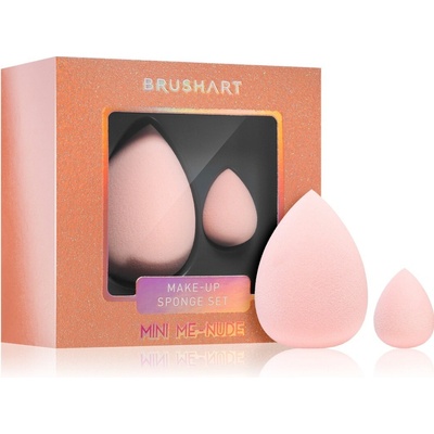 BrushArt Mini Me Sada houbiček na make-up 2 ks Nude