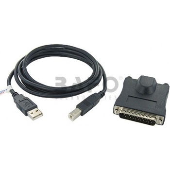 Chronos Преходник Chronos DB25M, USB A(м) към USB B(м)(DB25M), черен, Data Transfer Rate 115Kbps (DB25M)