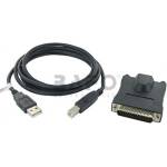 Chronos Преходник Chronos DB25M, USB A(м) към USB B(м)(DB25M), черен, Data Transfer Rate 115Kbps (DB25M)