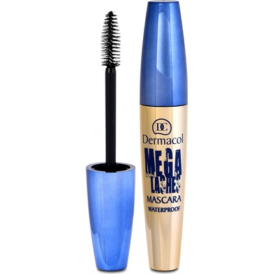Dermacol Mega Lashes Waterproof řasenka Black 12,5 ml