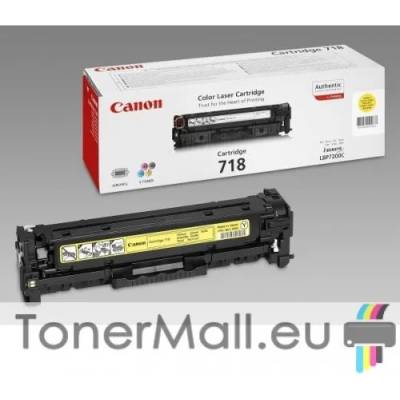 Canon Оригинална тонер касета CANON Cartridge 718Y (Yellow) 2659B002AA