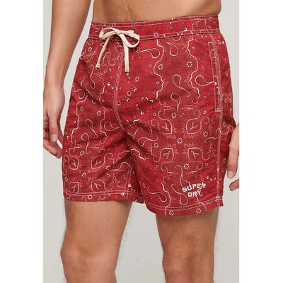 Superdry Бански гащета Superdry Vintage Ripstop 17´´ swimming shorts - Red (Bandanna Red)