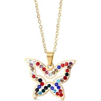 HARAHU Колие cb-20905 - Златно / Многоцветно kp20905 (cb-20905)