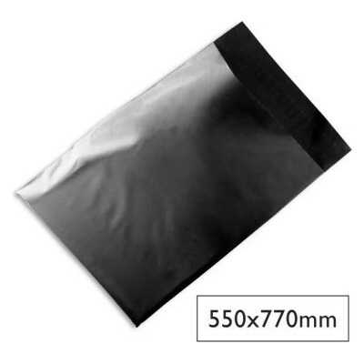 Plastové obálky na zásielky 550 x 770 mm čierne 100ks