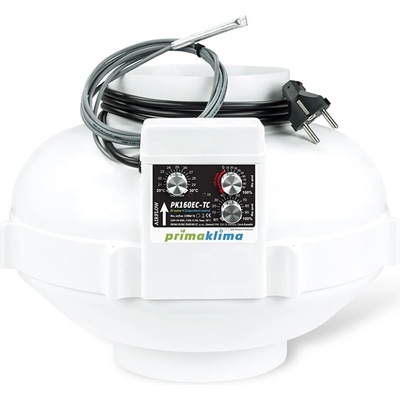 Prima Klima EC Вентилатор PK160EC-TC с контролер на темп. Ø160mm 1180m3/h